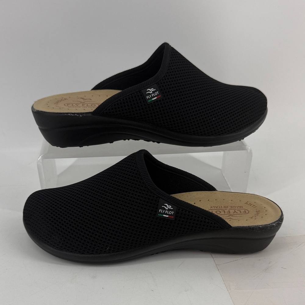 FLY FLOT Women's Black Slip-On Shoes